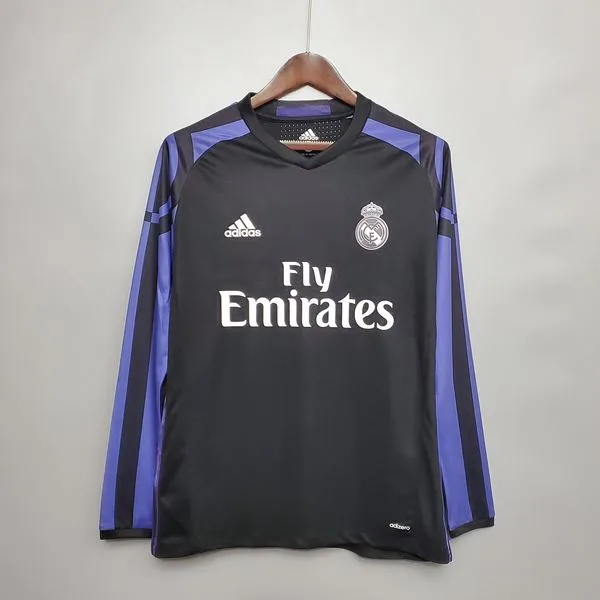Camiseta de fútbol Real Madrid 2015/16 TERCERA MANGA LARGA VERSION FAN
